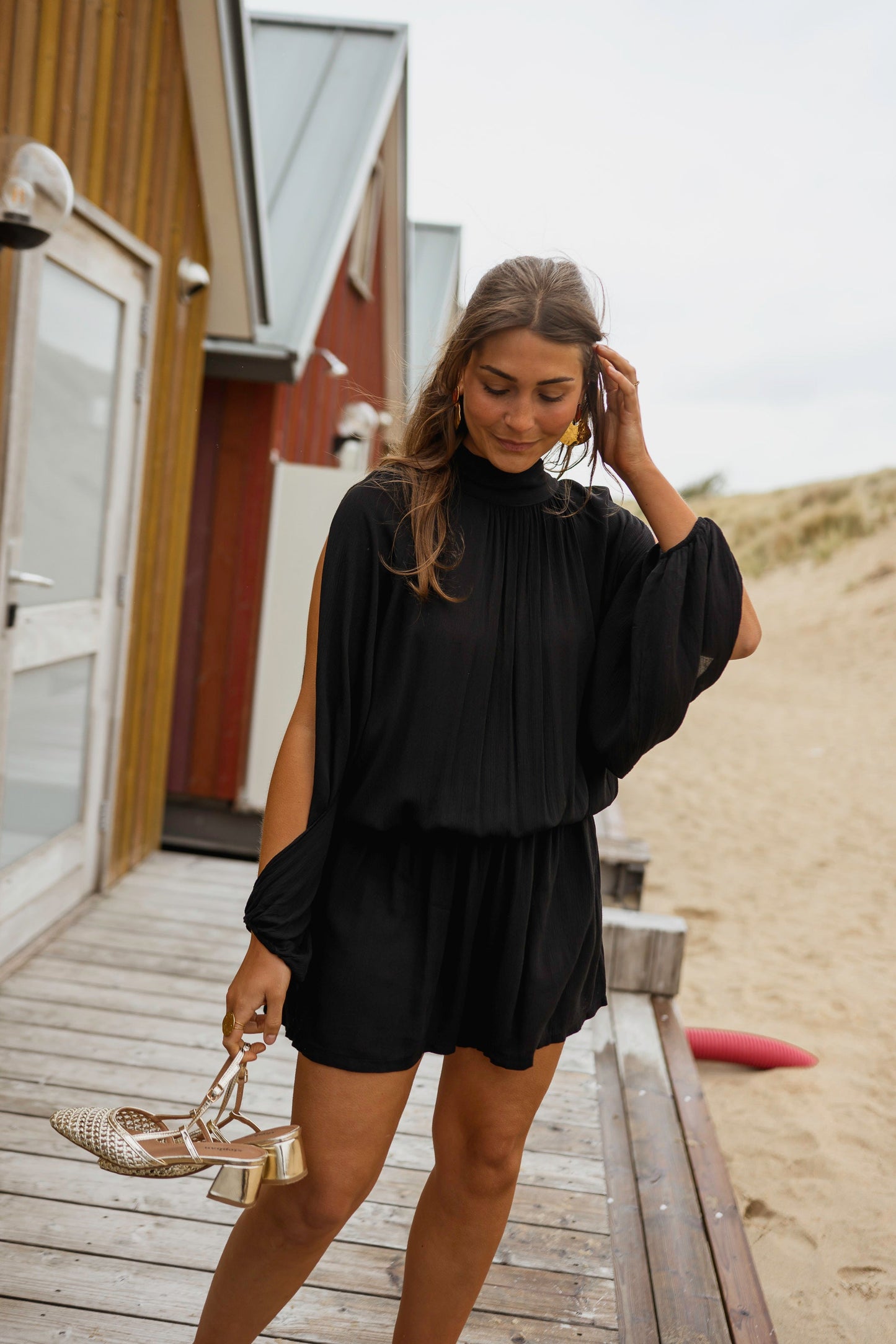 Black Lexy Romper