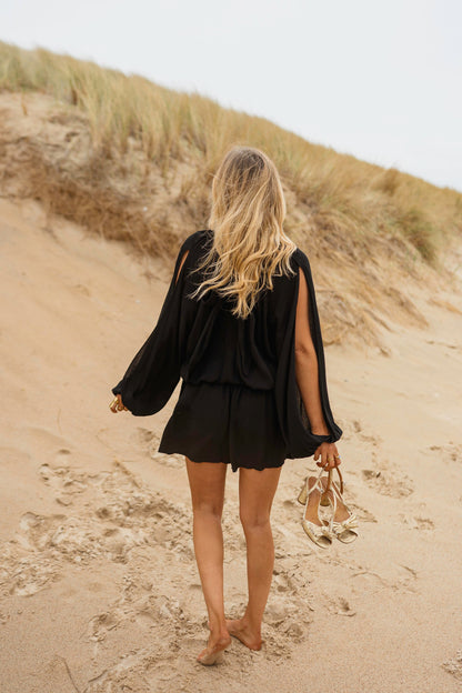 Black Lexy Romper