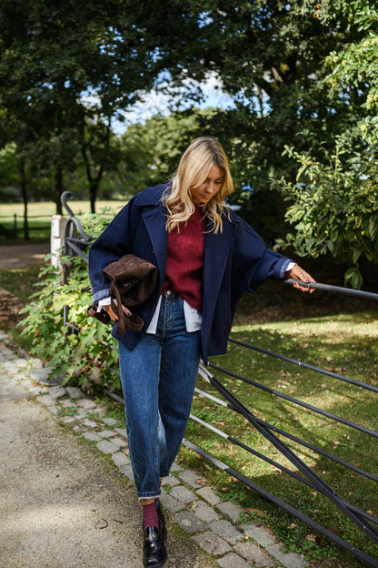 Blue Marlise Coat