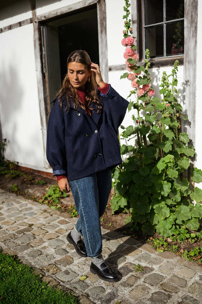 Blue Marlise Coat