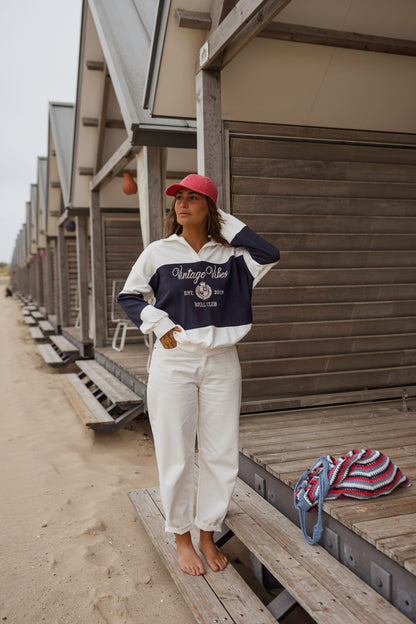 Blue and White Emile Sweater