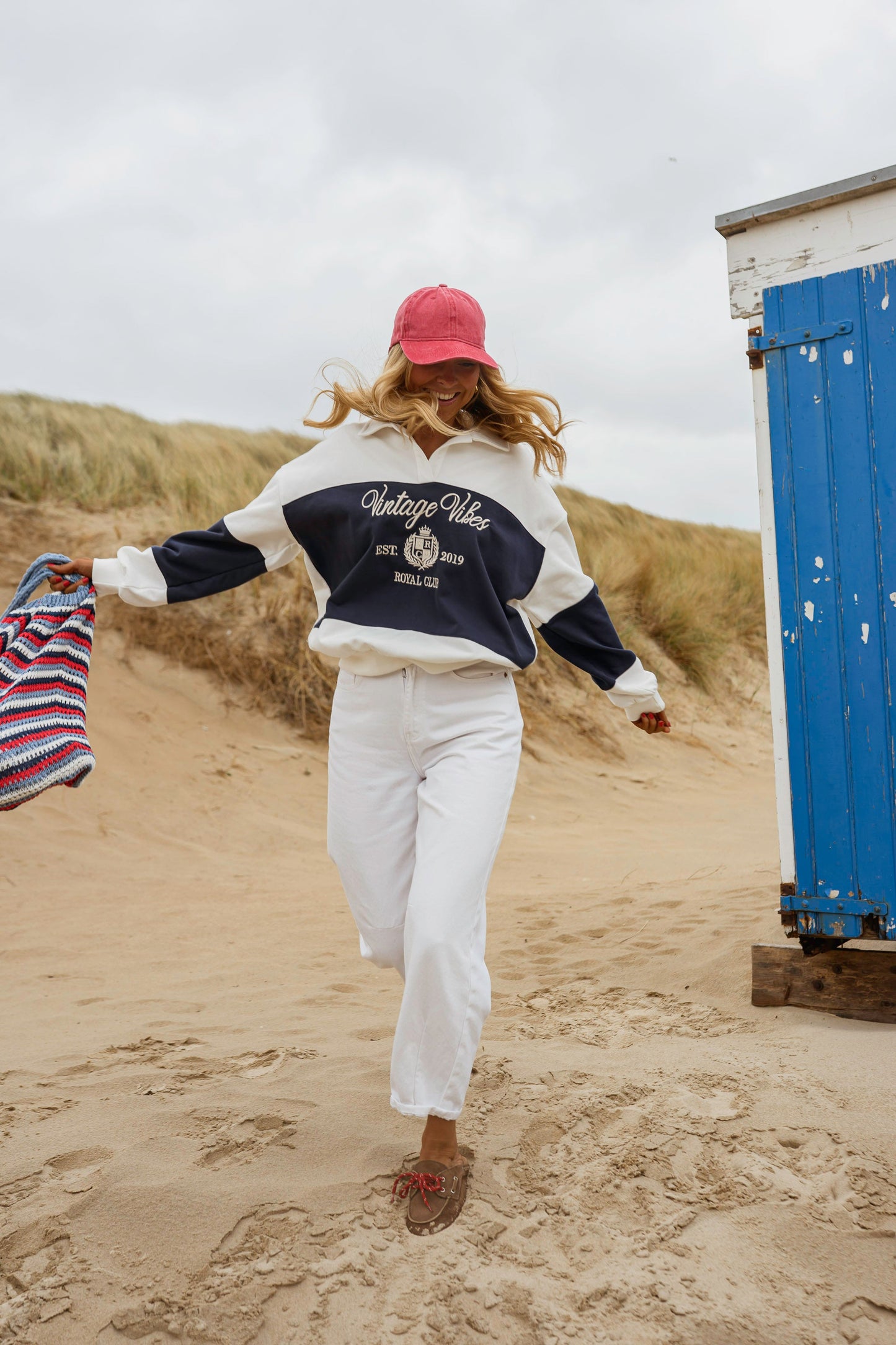Blue and White Emile Sweater