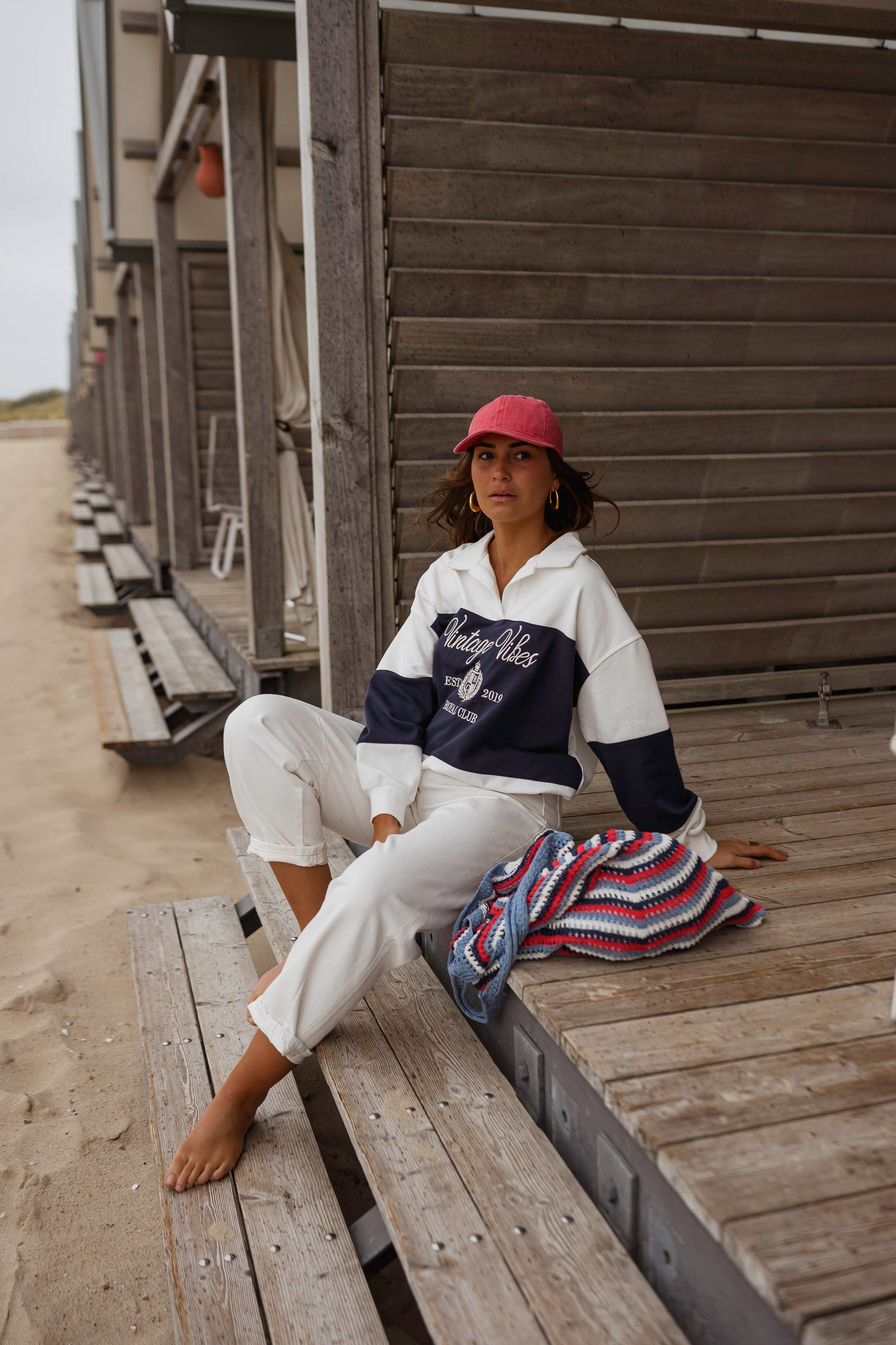 Blue and White Emile Sweater
