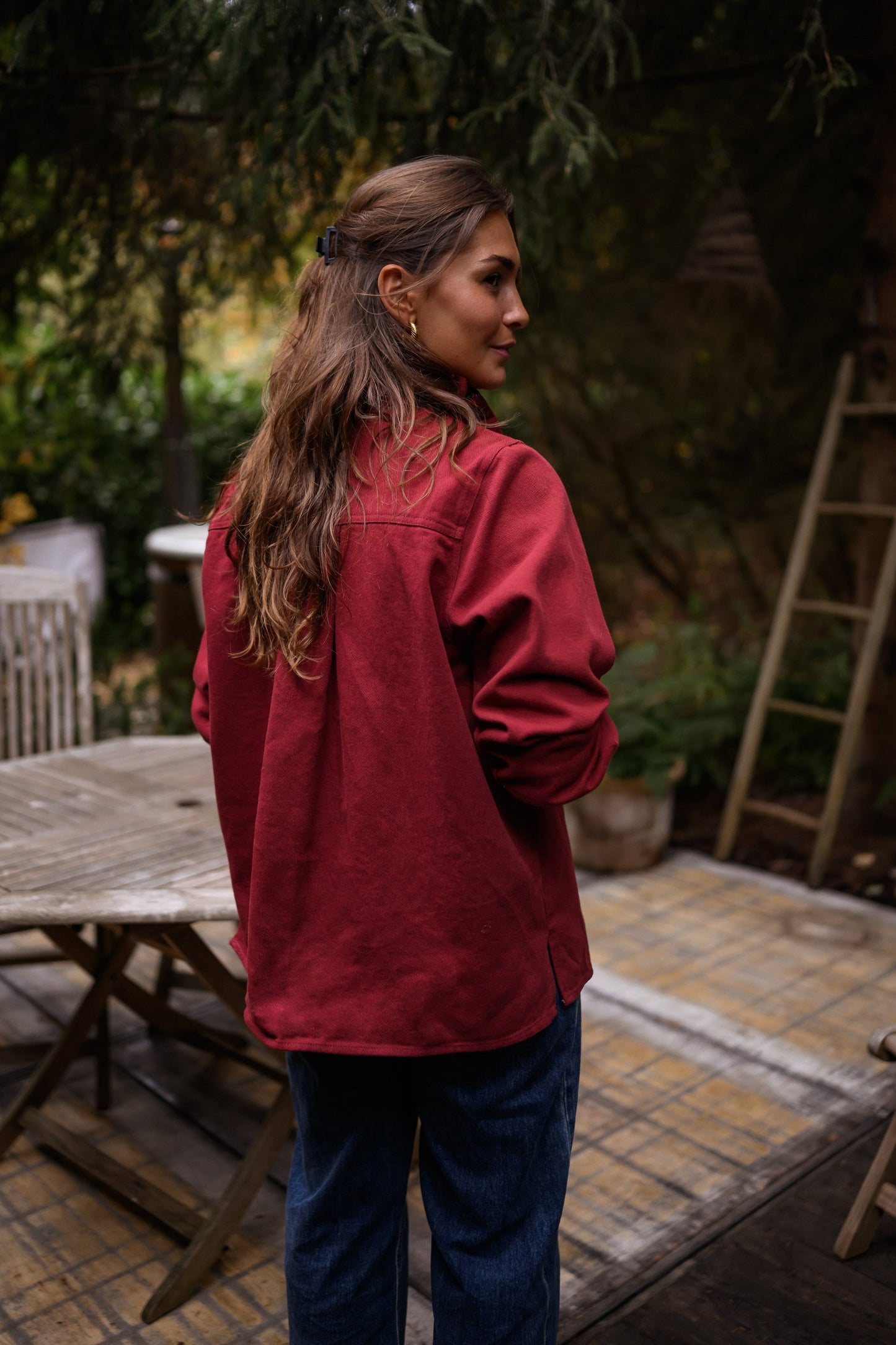 Burgundy Gabin Overshirt
