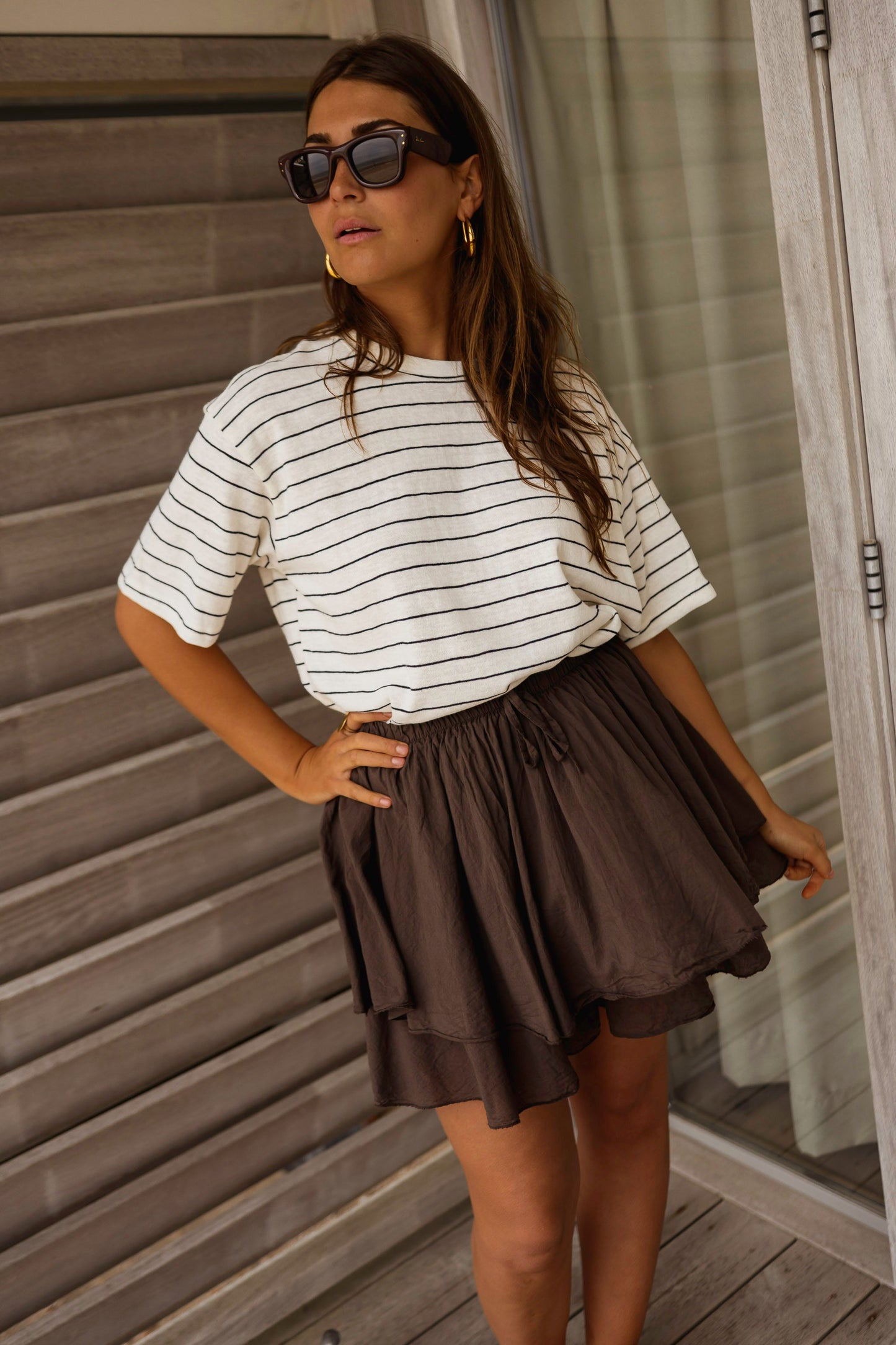 Chocolate Nady Skirt