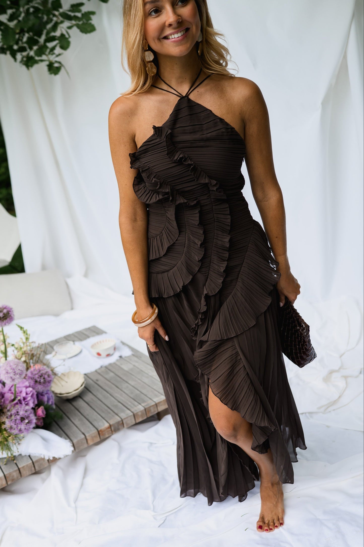 Chocolate Nanci Dress
