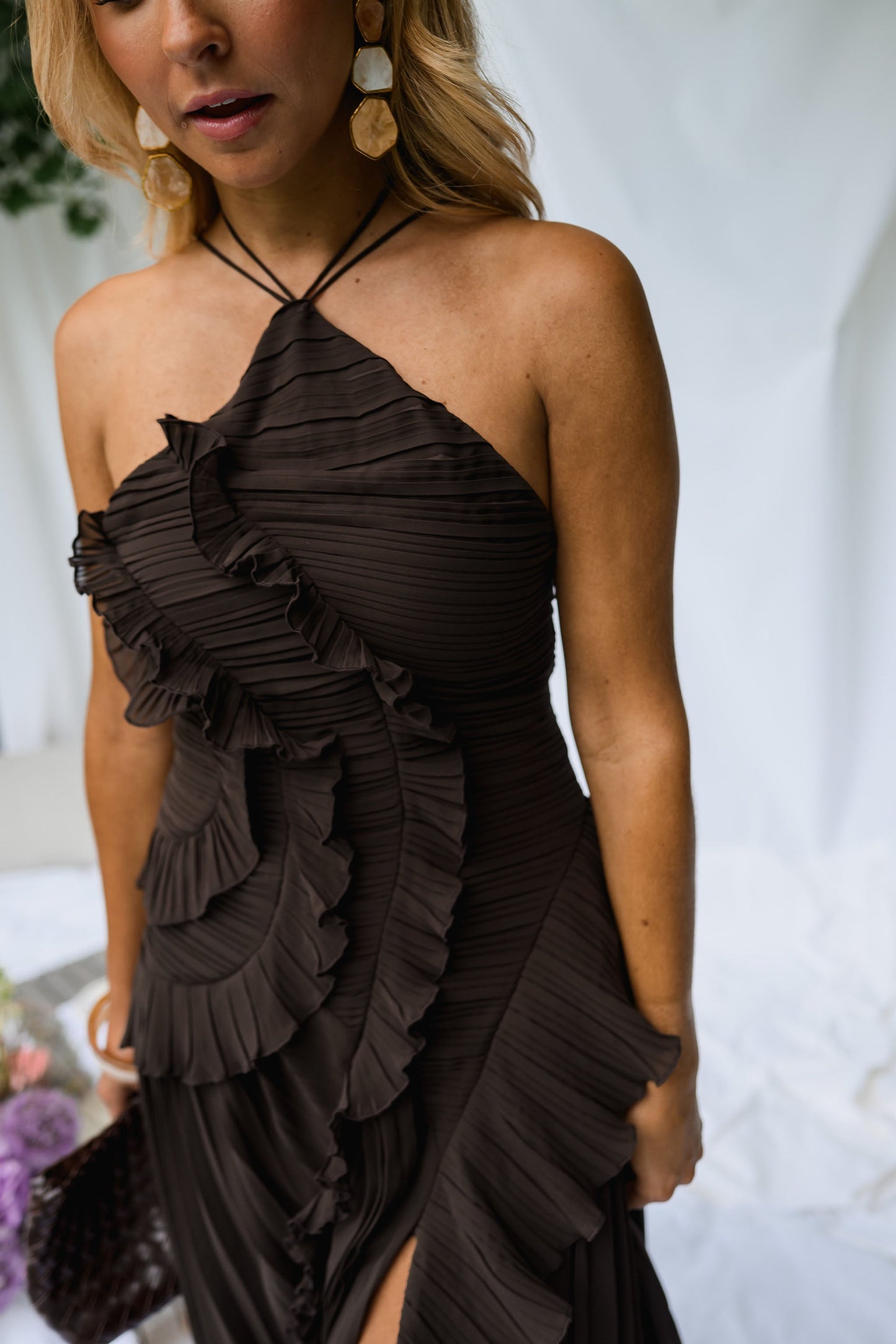 Chocolate Nanci Dress