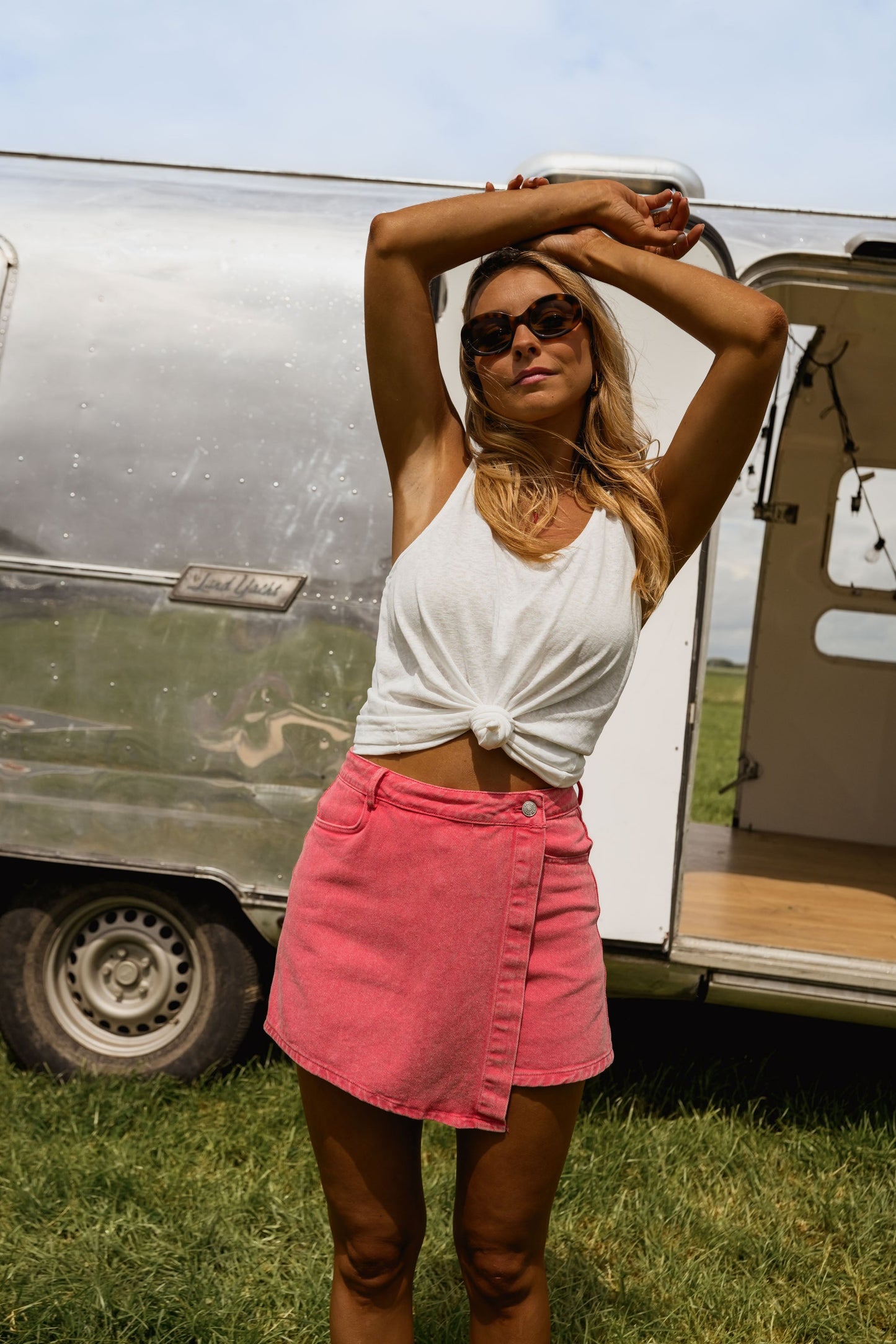 Coral Denim Johanne Skort