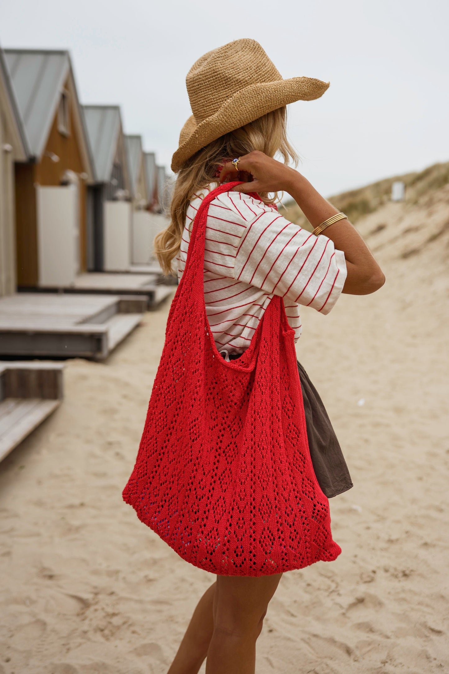 Coral Mesh Summer Bag