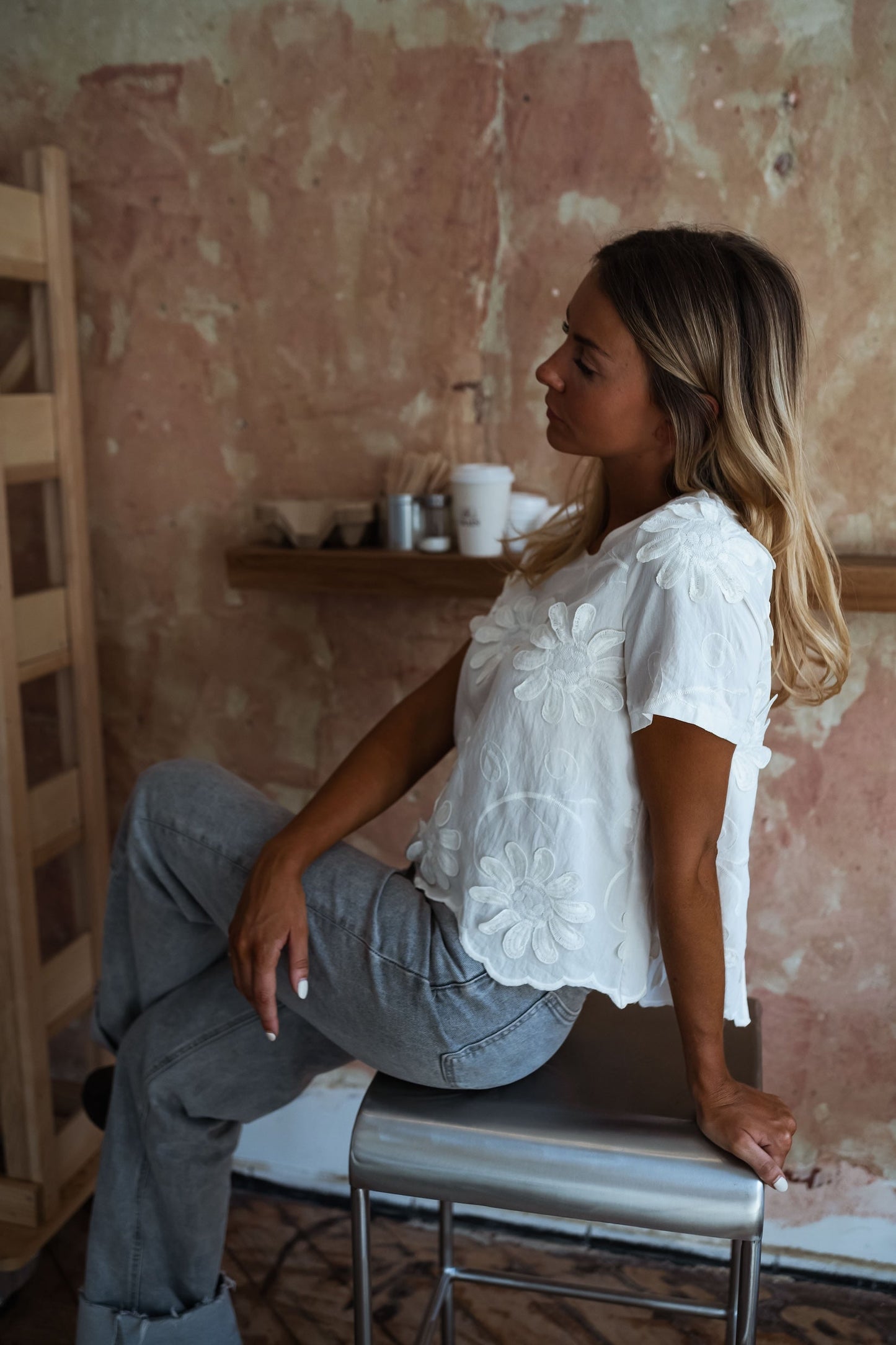 Ecru Ellea Blouse