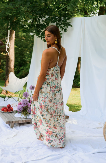 Ecru Floral Della Dress
