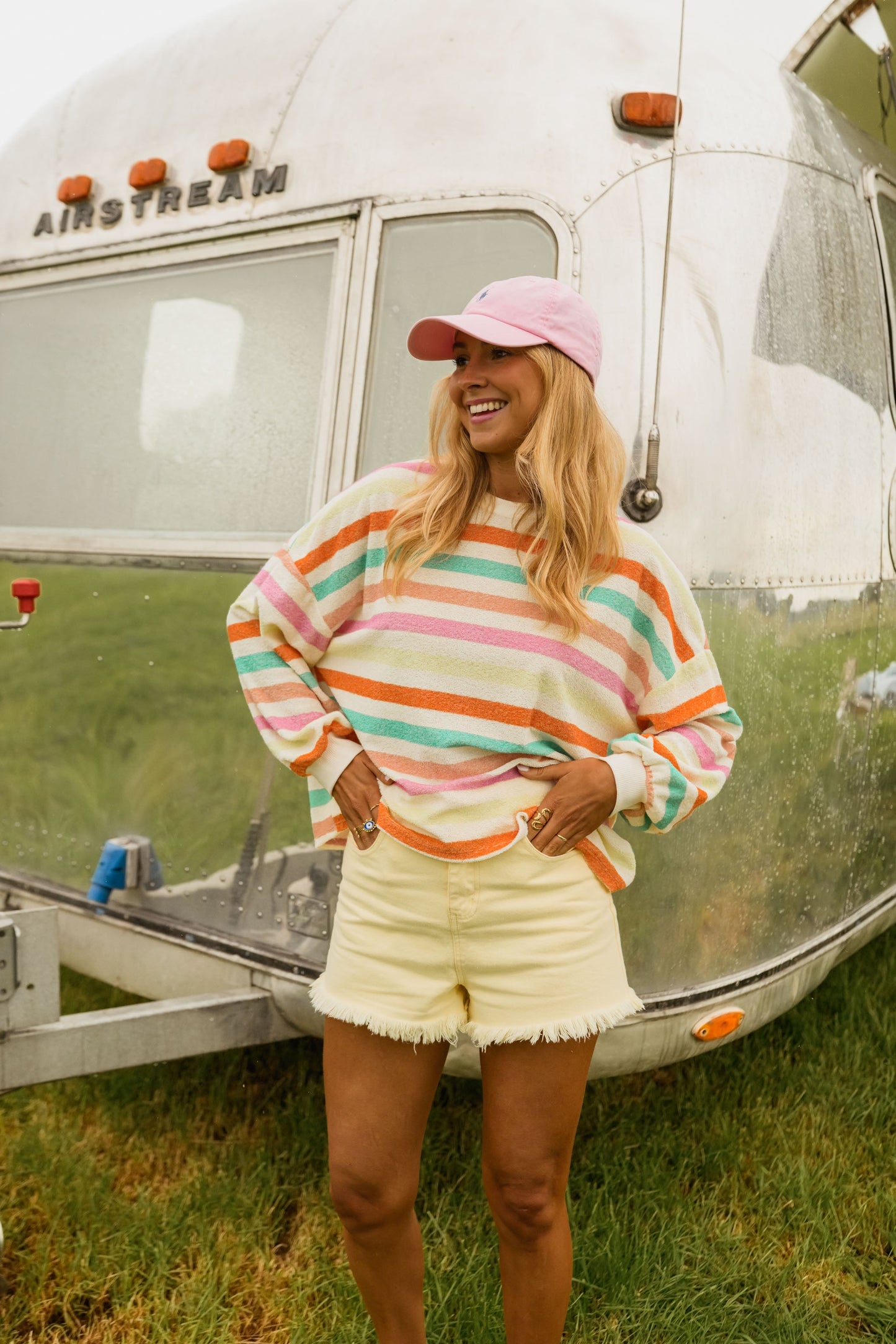 Ecru Striped Dawn Sweater
