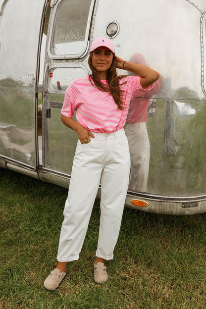 Fuchsia Striped Piper T-Shirt