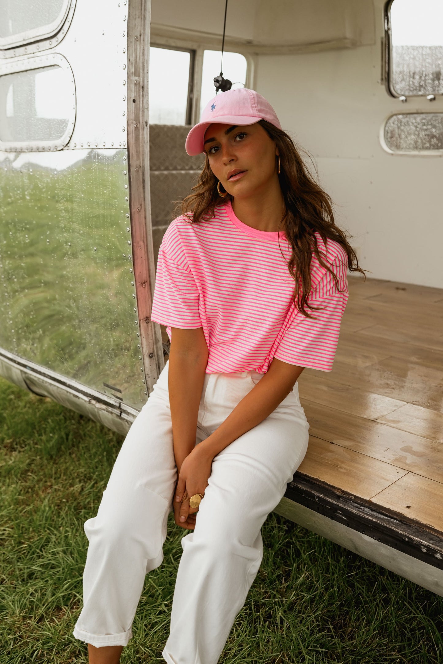 Fuchsia Striped Piper T-Shirt