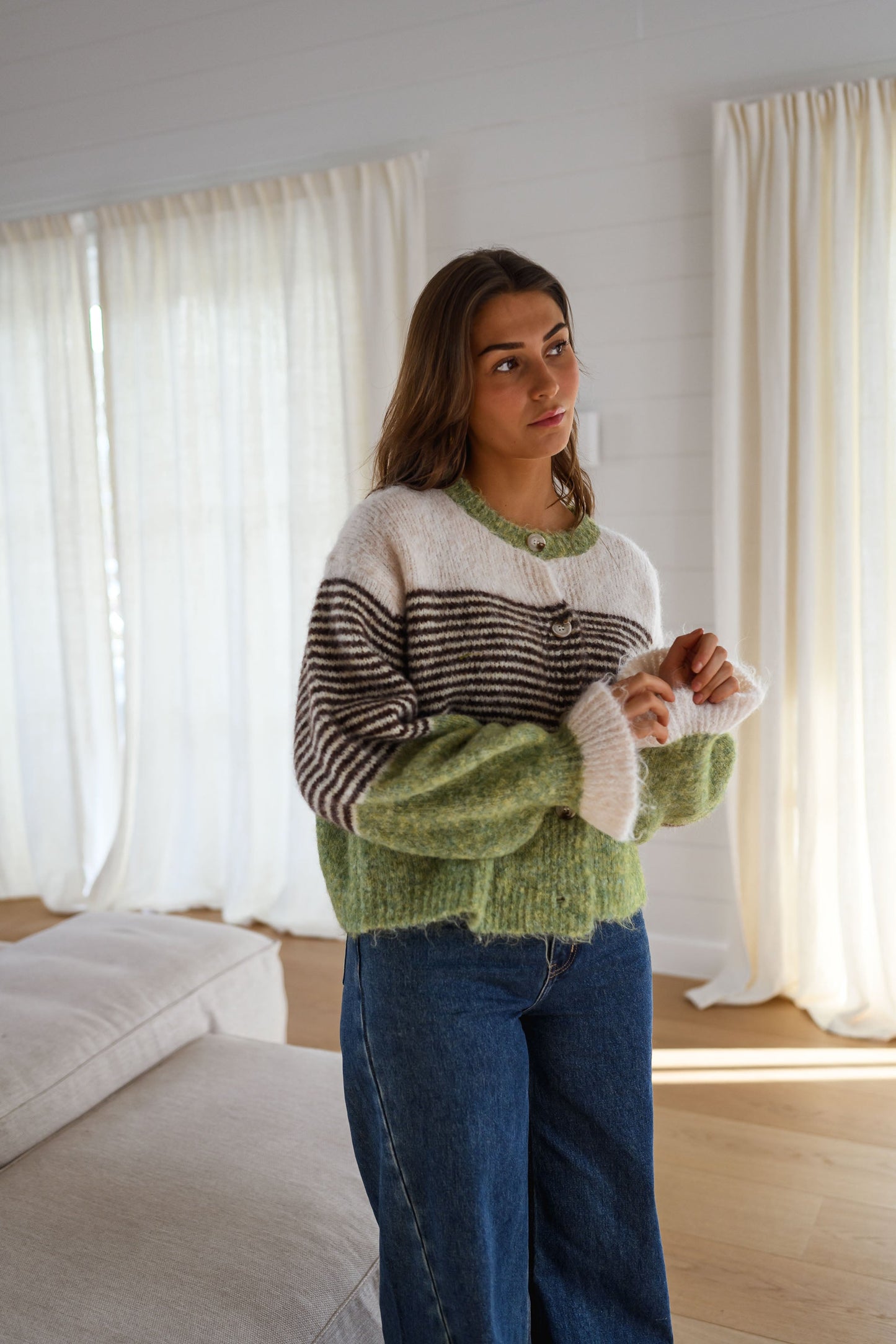 Green Amren Cardigan