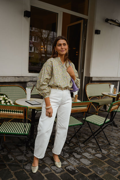 Green Floral Cadence Blouse
