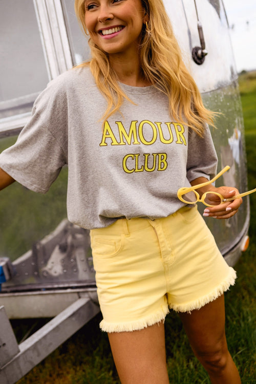 Grey Amour Club T-Shirt