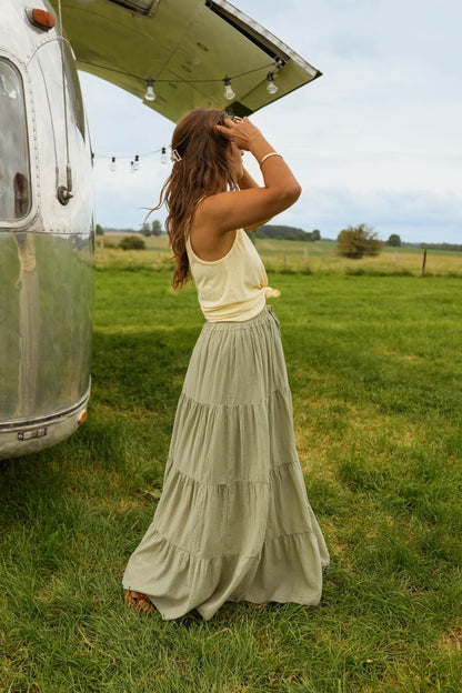 Khaki Althea Skirt
