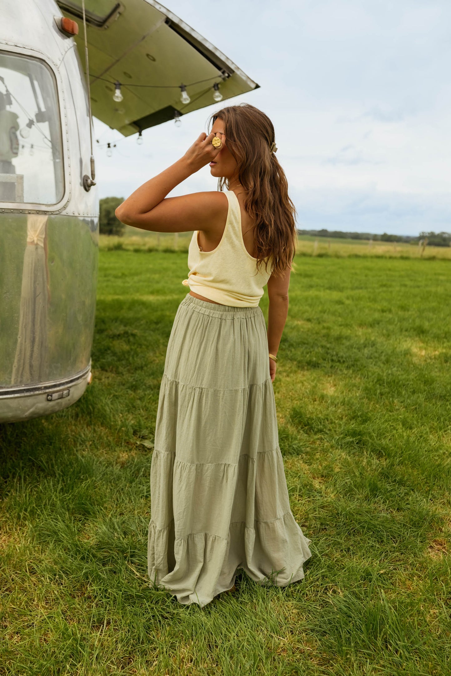 Khaki Althea Skirt