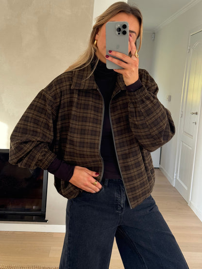 Khaki Checkered Philipa Jacket
