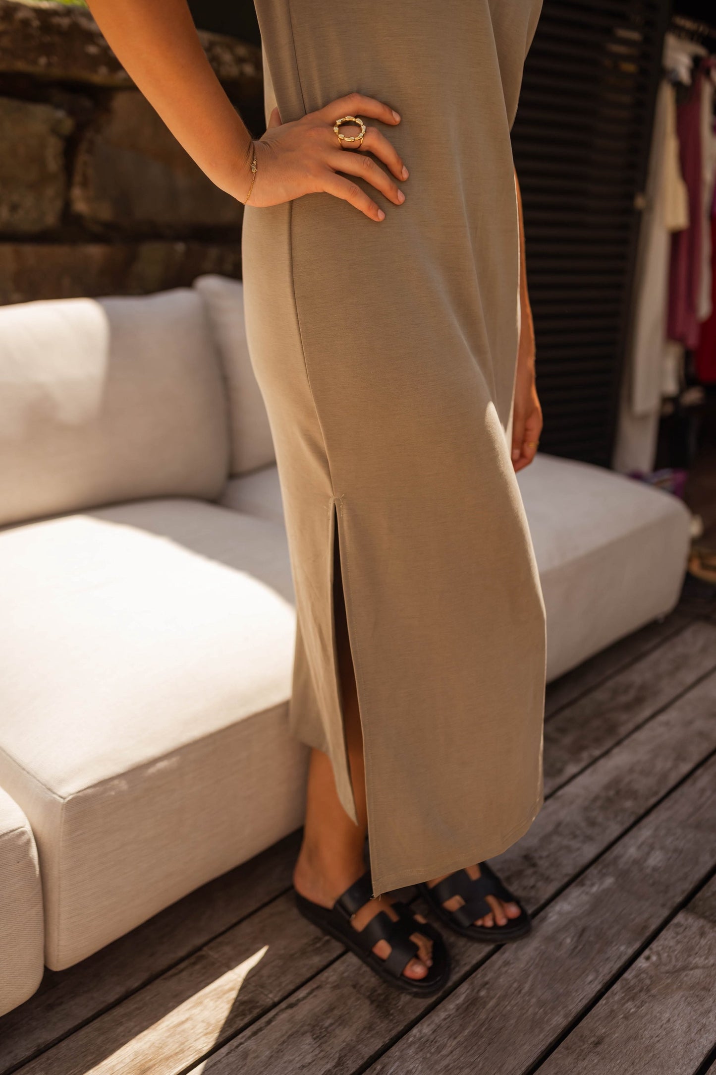 Khaki Lyana Dress
