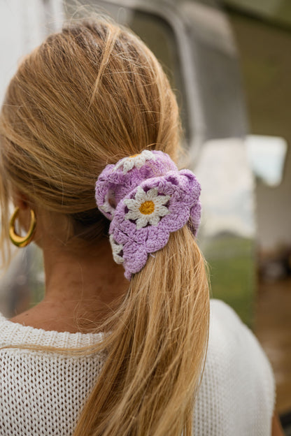 Lilac Crochet Davy Scrunchie
