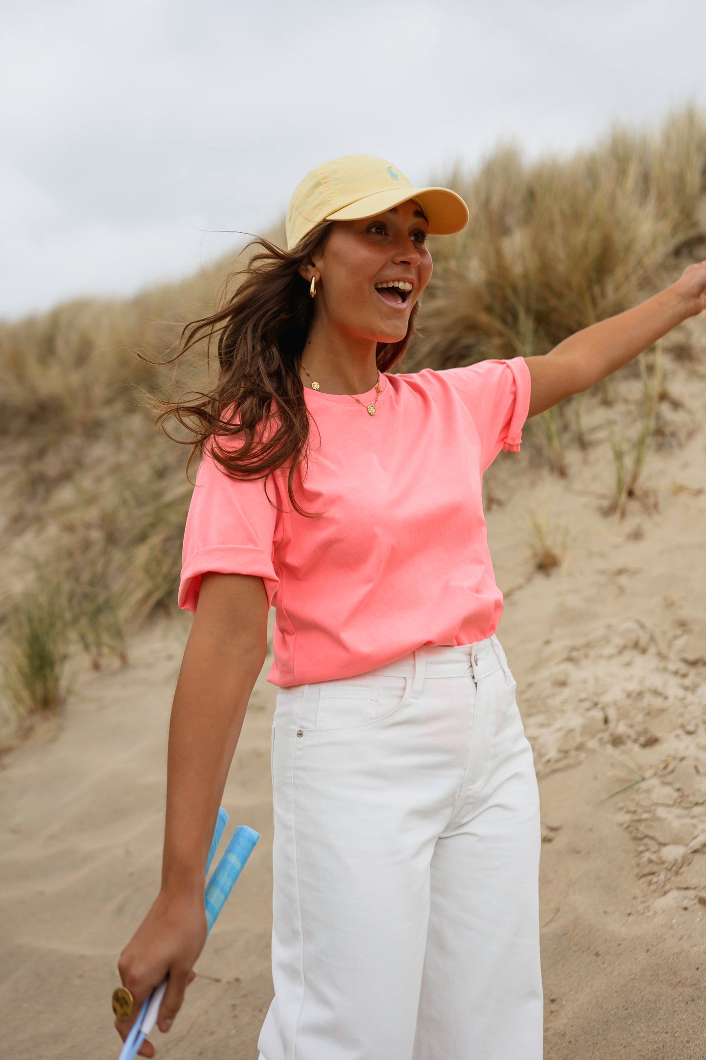 Neon Peach Lyne T-Shirt