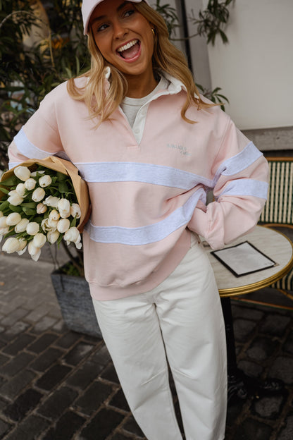 Pink And Grey Luna Sweater