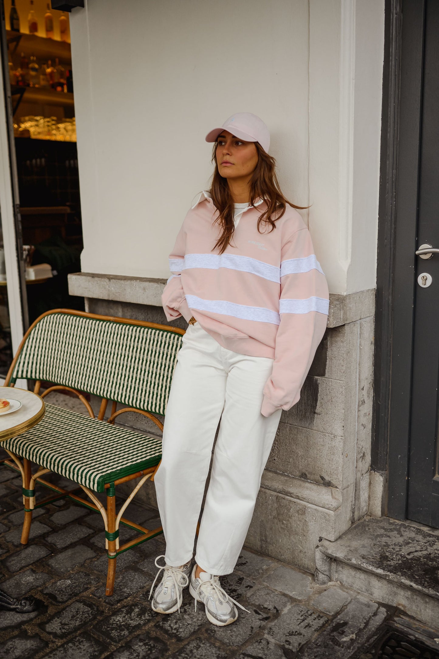 Pink And Grey Luna Sweater
