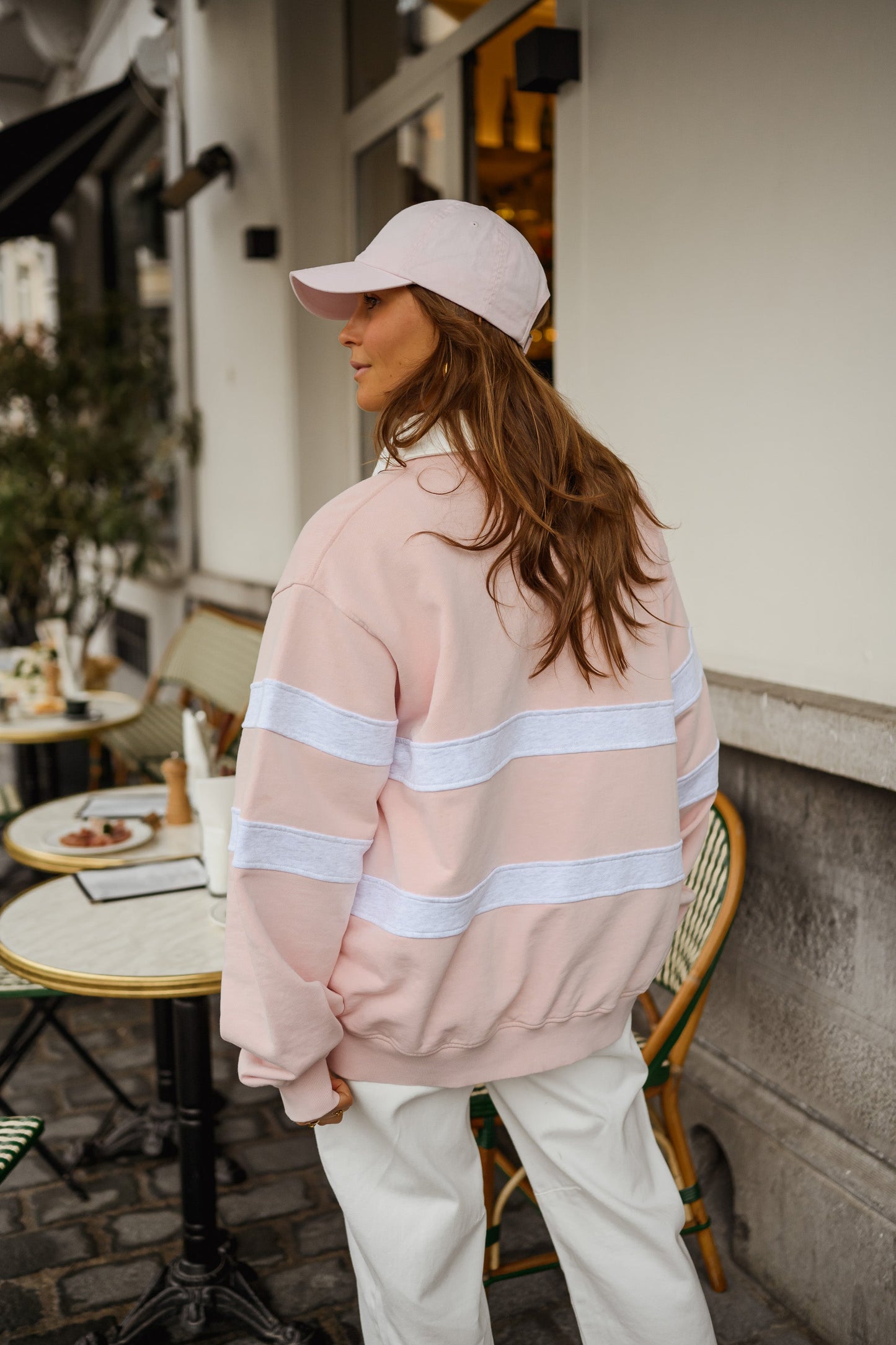 Pink And Grey Luna Sweater