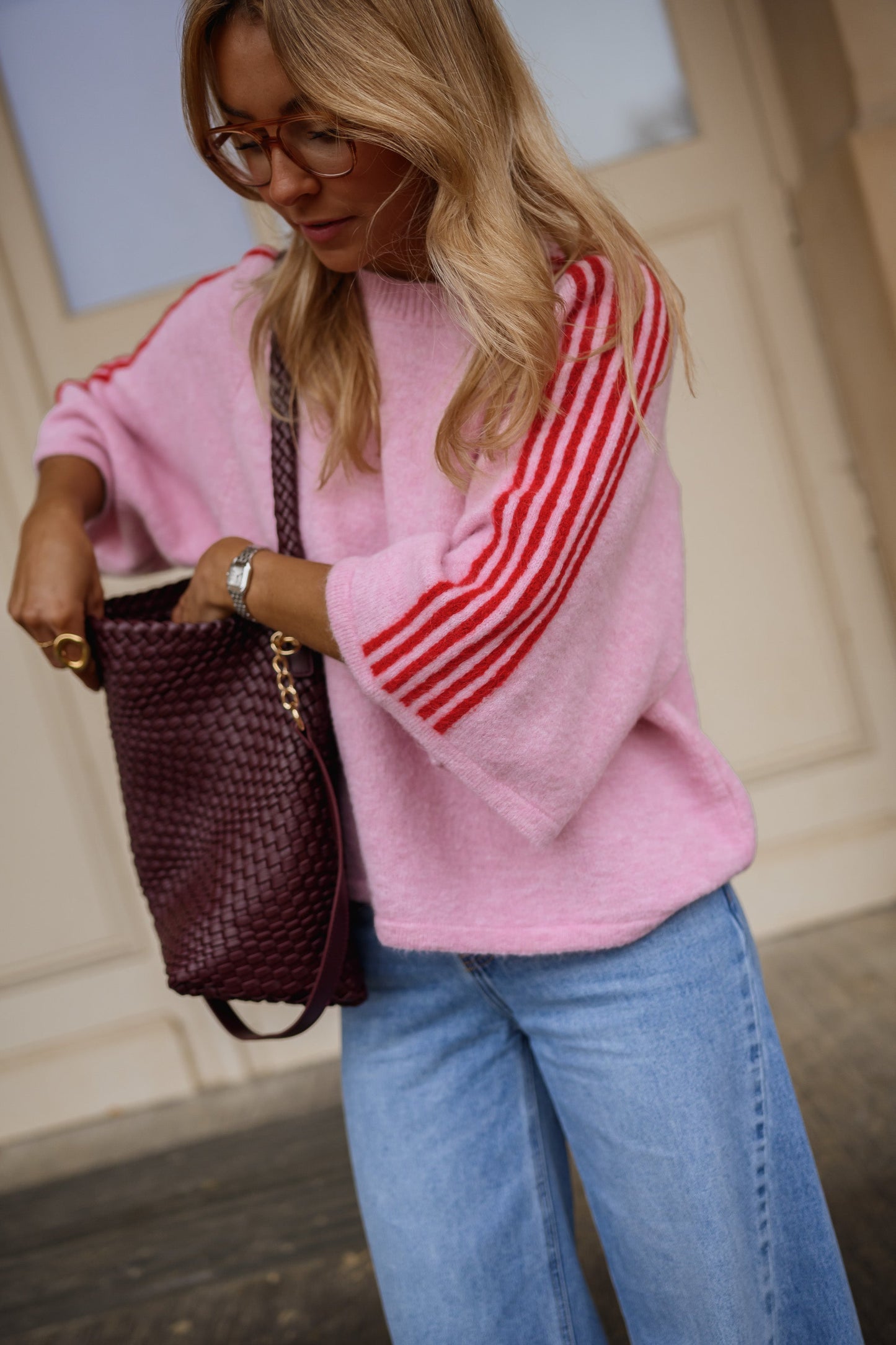 Pink Larry Sweater