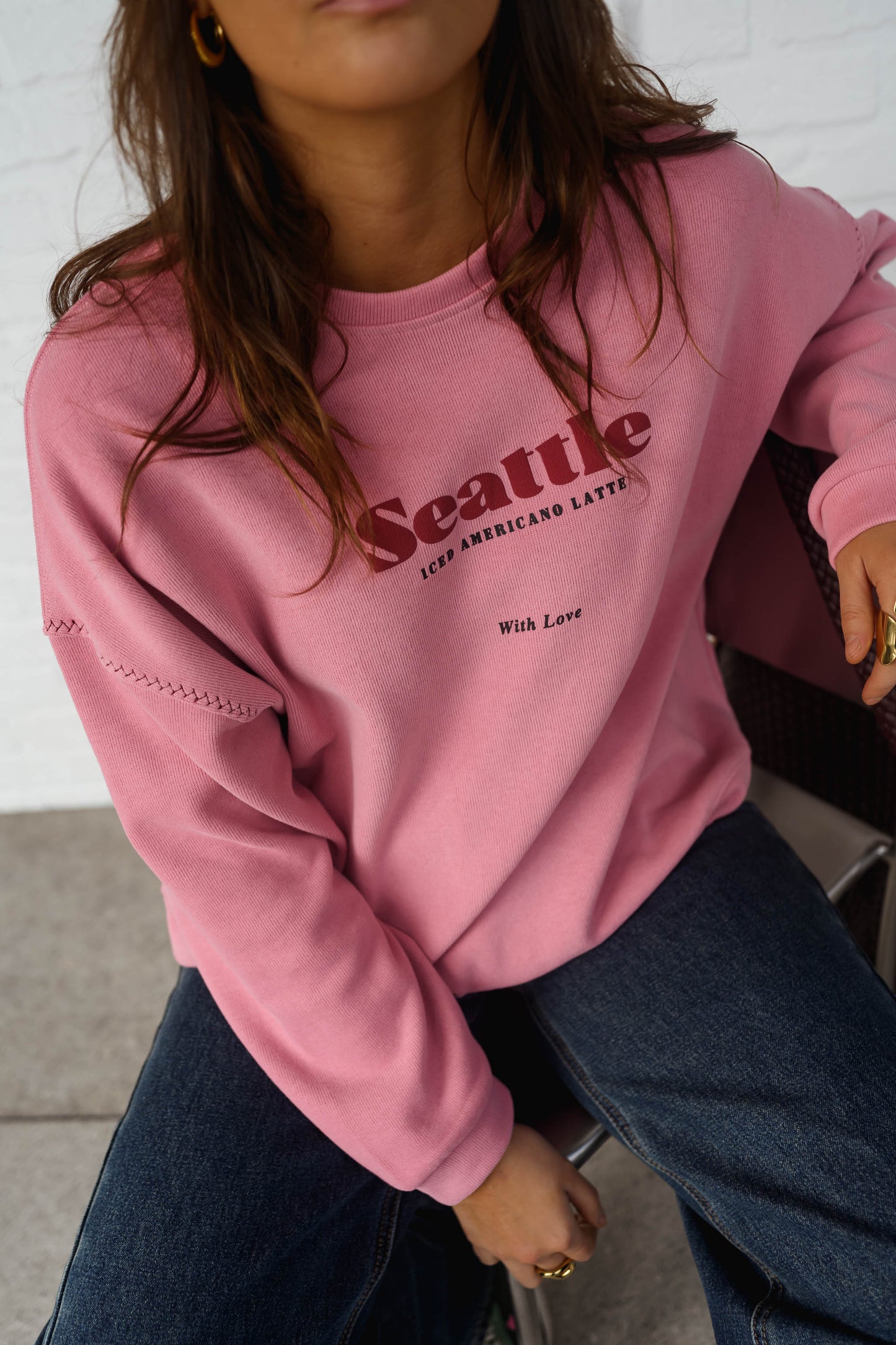 Pink Seattle Sweater