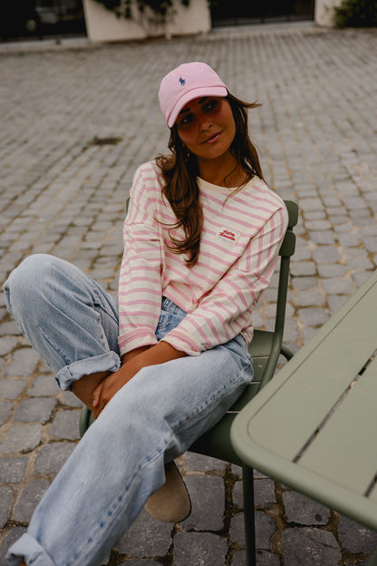 Pink Striped Dalti T-Shirt