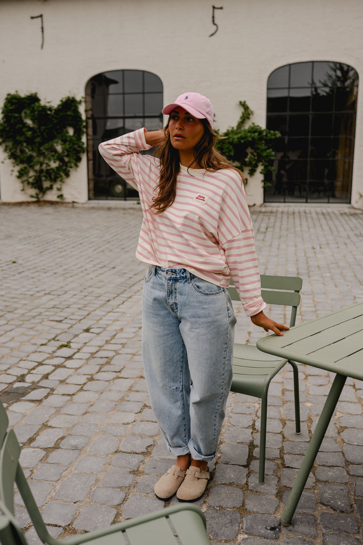 Pink Striped Dalti T-Shirt