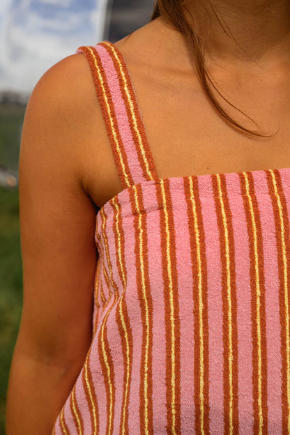 Pink Striped Veronica Dress