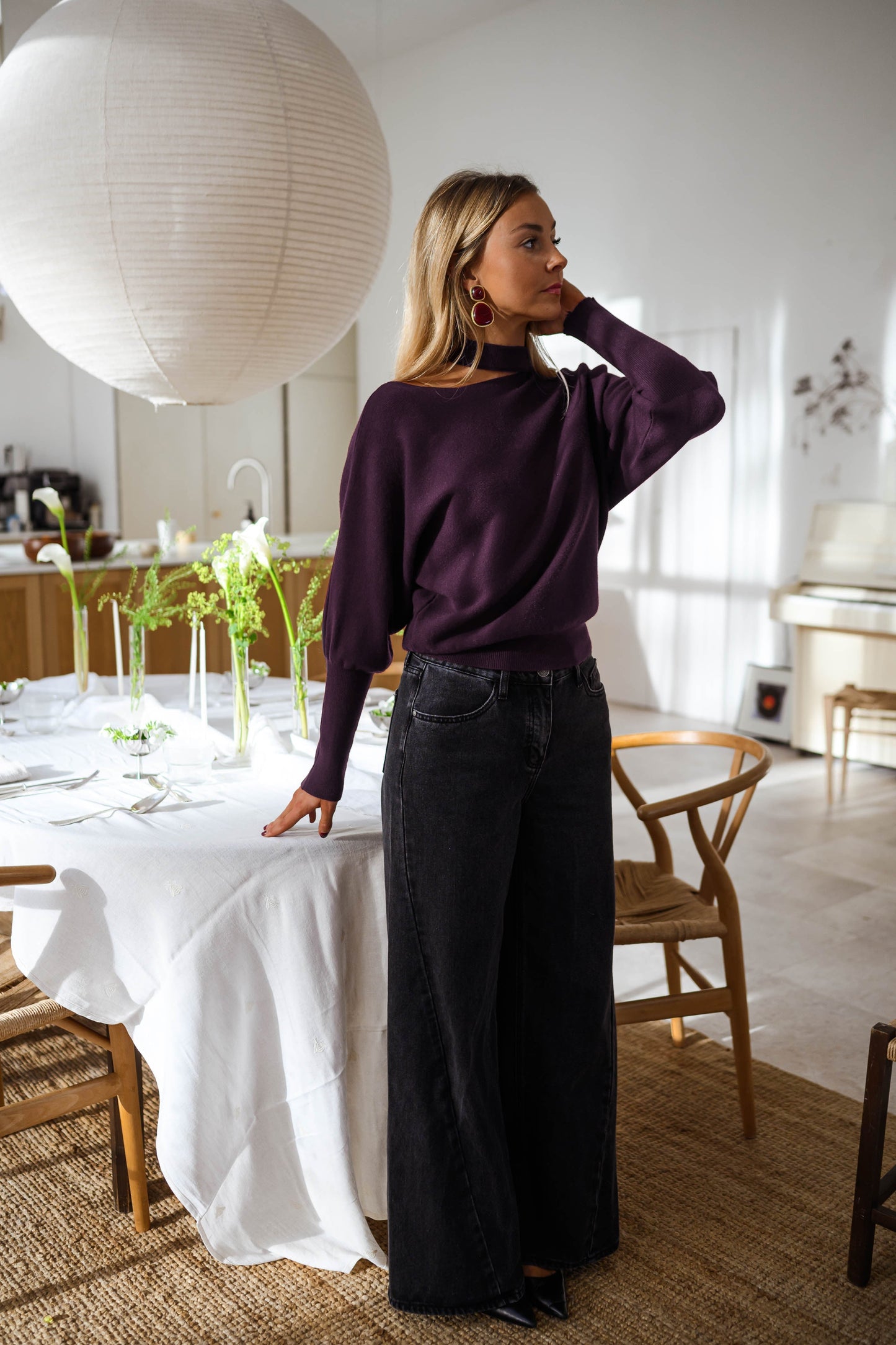 Plum Aiko Sweater
