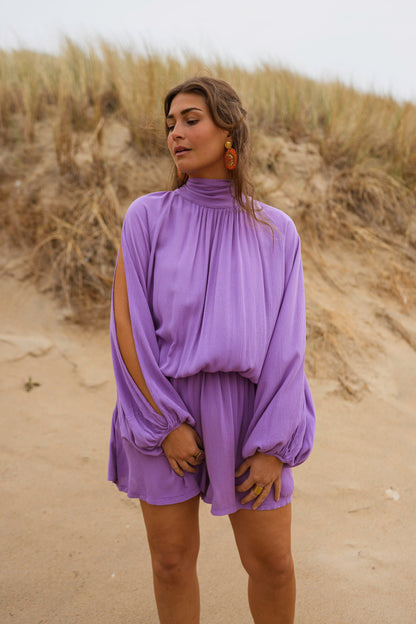Purple Lexy Romper