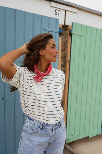 Red Bandana Denia Scarf