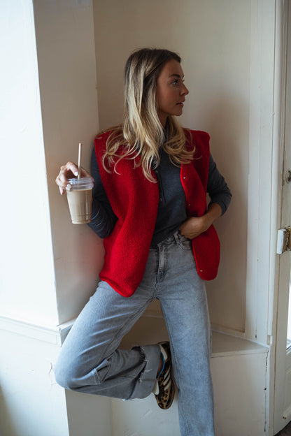 Red Kara Vest