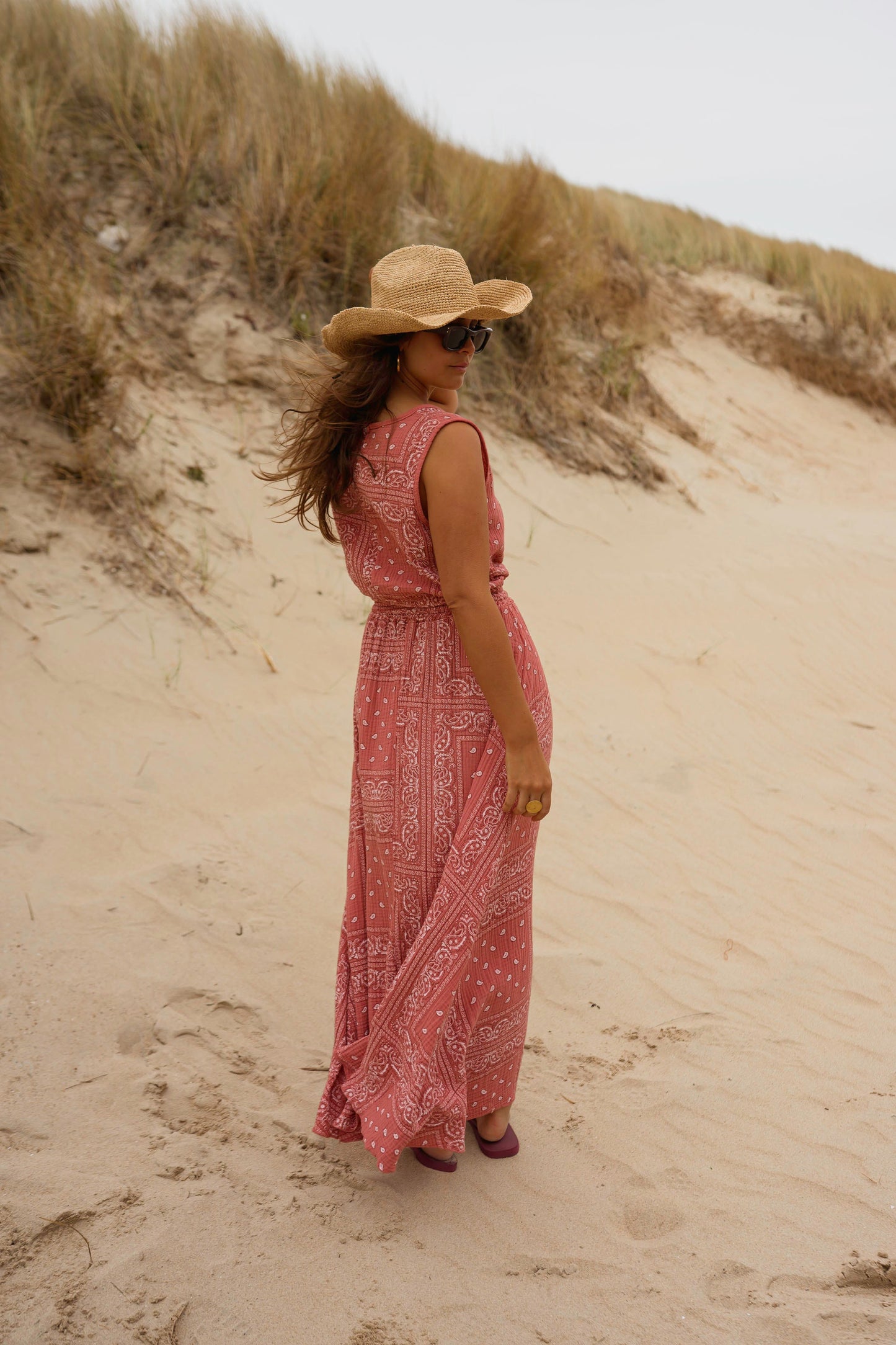 Terracotta Patterned Cesar Skirt