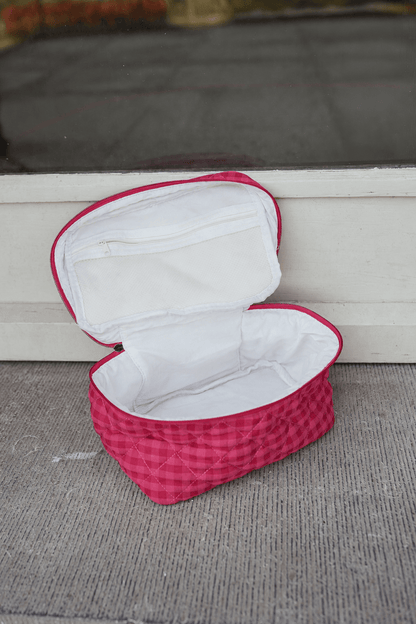 Pink Gingham Lamy Pouch