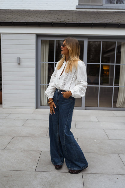 White Grain Blouse