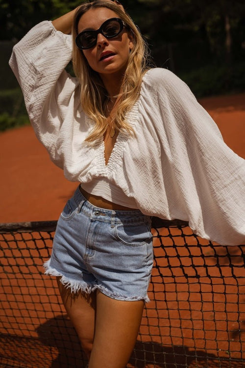White Manoa Blouse