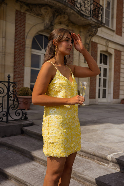 Yellow Sequin Amarillo Dress