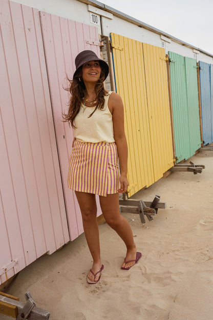 Yellow Striped Maisy Skirt