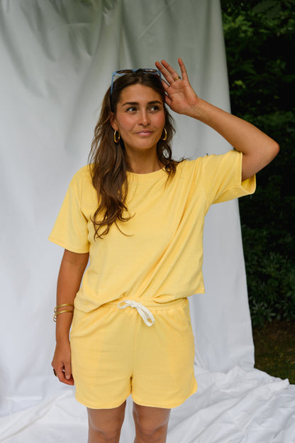 Yellow Terry Joan Set