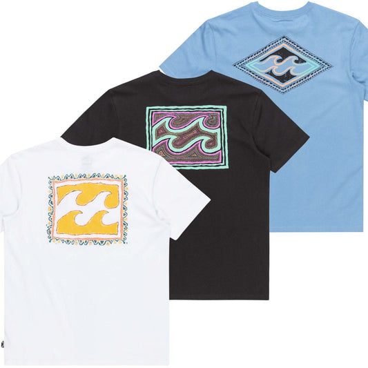 Billabong Kids Crayon Wave  Short Sleeve T-Shirt