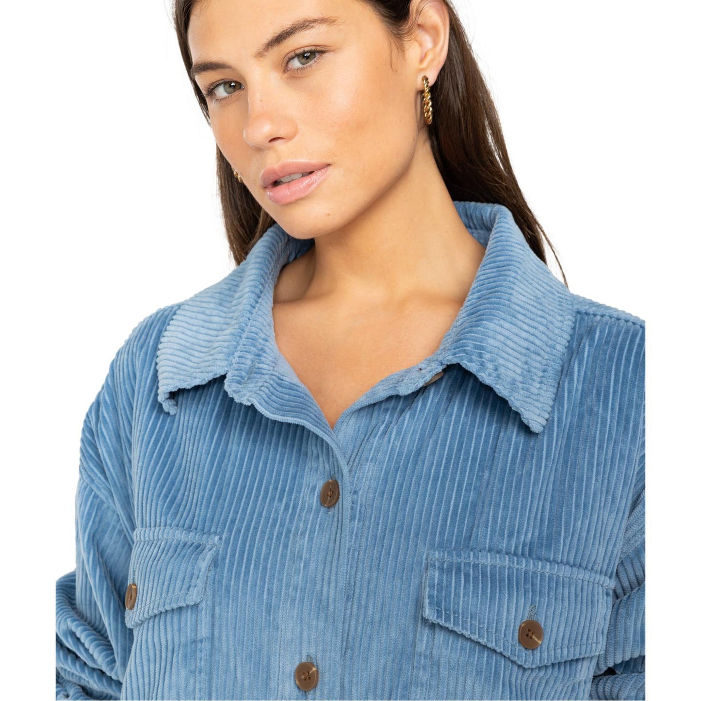 Billabong Womens Winter Ocean Corduroy Shirt Dress