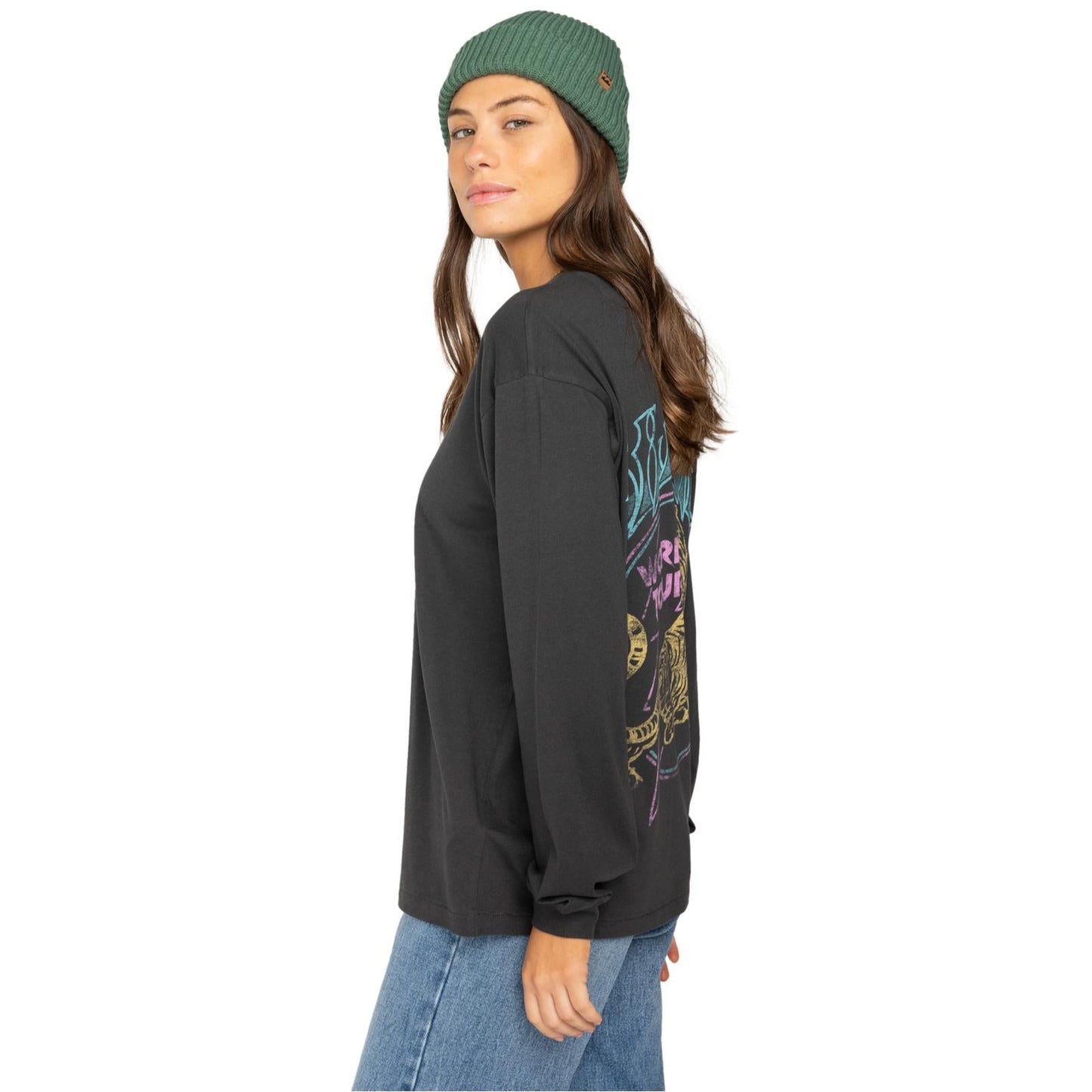 Billabong Womens Still Karma Long Sleeve Graphic T-Shirt