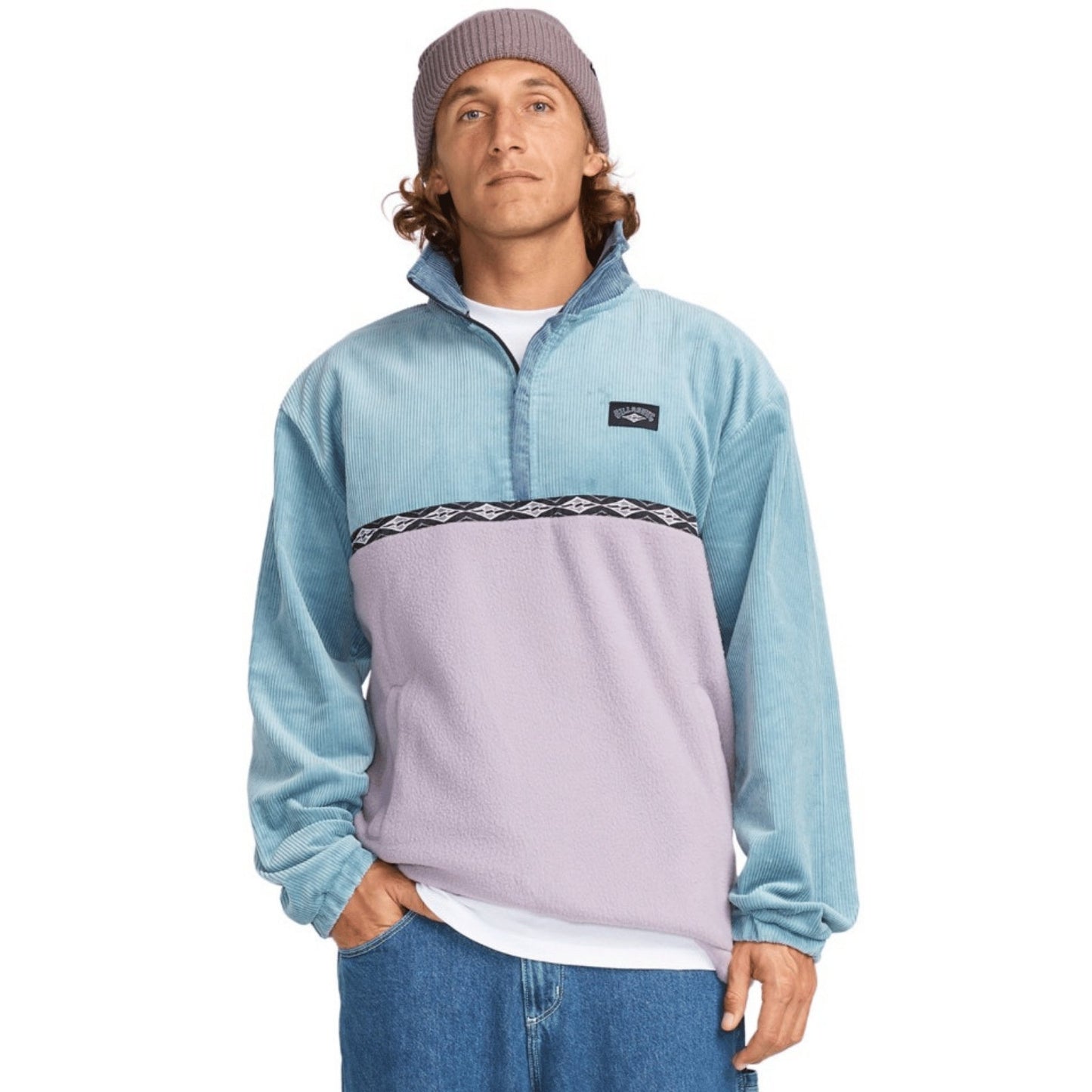 Billabong Mens Space Lobster Half Zip Fleece